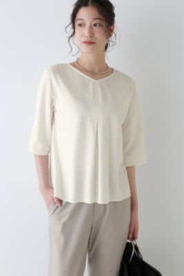 human woman / ヒューマンウーマン ◆４０／ジャガード千鳥ジャージカットソー human woman(ヒューマン ウーマン)の◇40／ジャガード千鳥