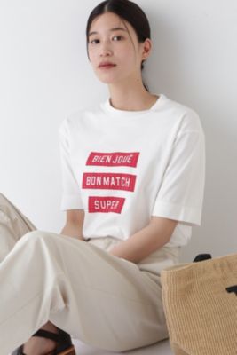 human woman / ヒューマンウーマン ◆スポーティーロゴＴシャツ human woman(ヒューマン ウーマン)の◇スポーティーロゴTシャツ