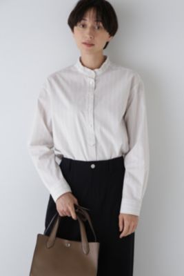 human woman(ヒューマン ウーマン)の◇スタンドフリルストライプ
