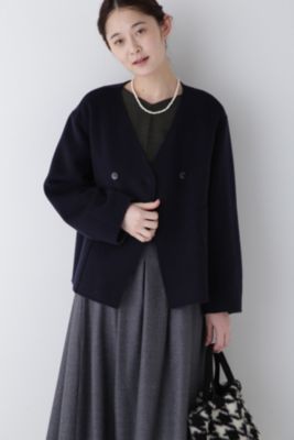 美品！ヒューマンウーマン！リバーショートジャケットブルゾン human woman(ヒューマン ウーマン)の◇リバーショートジャケット