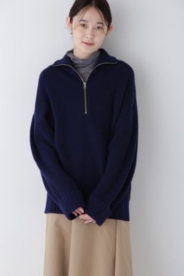 ヒューマンウーマン（human woman）/◆ウールミックス片畦プルオーバー human woman(ヒューマン ウーマン)の◇ウールミックス片畦プルオーバー