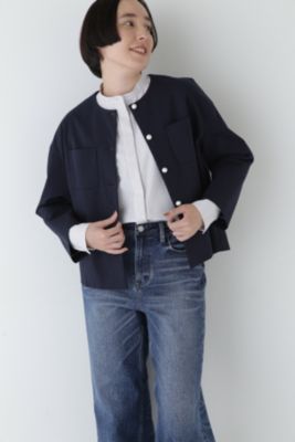 human woman(ヒューマン ウーマン)の◇ストレッチポンチノーカラー