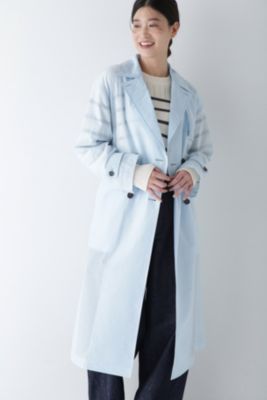 HUMAN WOMAN arrive paris バイカラーコート HUMAN WOMAN arrive paris バイカラーコート