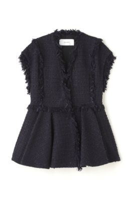mia アドーア 【新品タグ付き】コットンチェックツィードジレ ADORE(アドーア)の◇コットンチェックツィードジレ通販