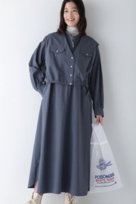 ヒューマンウーマン（human woman）/◆コットンワッシャー2WAYジレセットワンピース human woman(ヒューマン ウーマン)の◇コットンワッシャー2WAYジレ