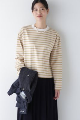 human woman / ヒューマンウーマン ◆ボーダーボックスＴシャツ ボーダーボックスTシャツ | human woman（ヒューマンウーマン