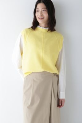 human woman / ヒューマンウーマン ◆コットンポリエステルリンクスベスト human woman(ヒューマン ウーマン)の◇コットンポリエステル