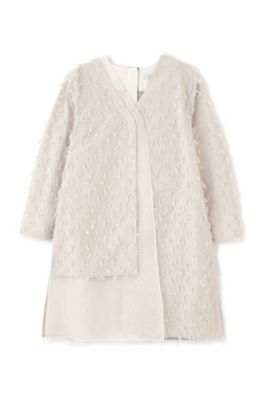 アドーア ADORE バックプリーツ スキッパー ゆったり M 白 ホワイト アドーア ADORE バックプリーツ スキッパー ゆったり M 白