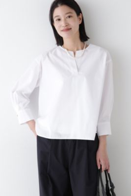 集英社HAPPY PLUS STOREhuman woman（ヒューマン　ウーマン）/◆スキッパーブロードブラウス