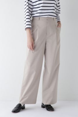 集英社HAPPY PLUS STOREhuman woman（ヒューマン　ウーマン）/◆Ｐレーヨン麻ポプリンマーベルトセミワイドパンツ