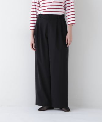 ヒューマンウーマン（human woman）/◆コットンナイロンポンチSTタックパンツ human woman(ヒューマン ウーマン)の◇コットンナイロンポンチSTタック