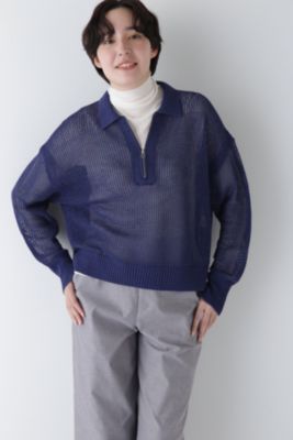 human woman / ヒューマンウーマン ◆テープヤーンメッシュスキッパープルオーバー human woman(ヒューマン ウーマン)の◇テープヤーンメッシュ