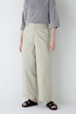 human woman(ヒューマン ウーマン)の◇綿麻シャンブレーセミワイド