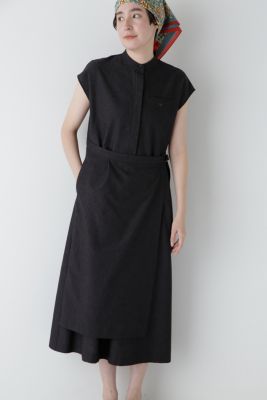 集英社HAPPY PLUS STOREhuman woman（ヒューマン　ウーマン）/◆コットンポリレーヨンリネンワンピース