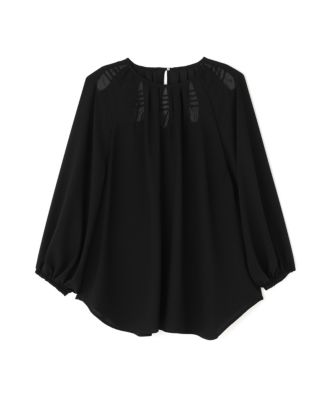 ADORE(アドーア)のバックサテンジョーゼットブラウス通販