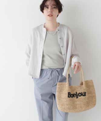 human woman(ヒューマン ウーマン)の◇ラミーバンドカラーシャツ