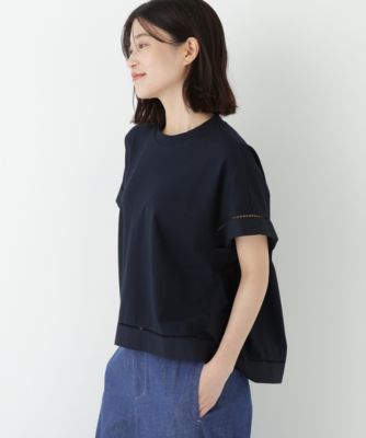 human woman 布帛ドッキング半袖プルオーバー 2025SS human woman 布帛ドッキング半袖プルオーバー 2025SS - メルカリ