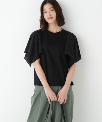 human woman / ヒューマンウーマン ◆コットンローンレースドッキングプルオーバー human woman(ヒューマン ウーマン)の◇コットンローンレース