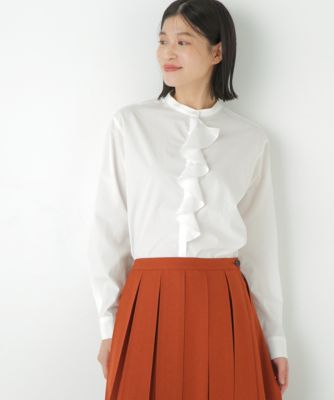 ヒューマンウーマン（human woman）/◆タイプライターラッフルブラウス human woman(ヒューマン ウーマン)の◇タイプライターラッフルブラウス