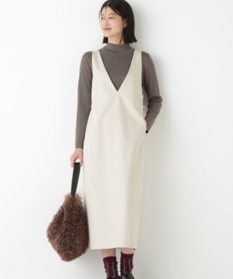 human woman(ヒューマン ウーマン)の◇ストレッチポンチVネック