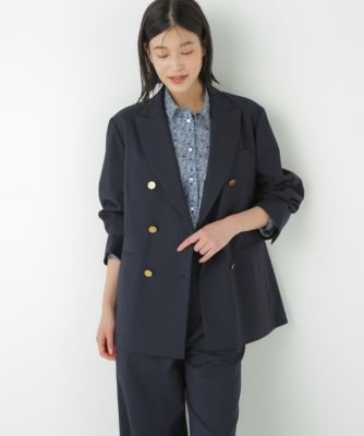 　◆強撚シャークスキンピークドラペルジャケット