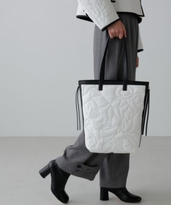 　ドローイングキルティングバッグ