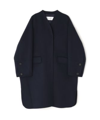 ADORE コート ◇カシミヤ混2TONEリバーノーカラーコート （アウター