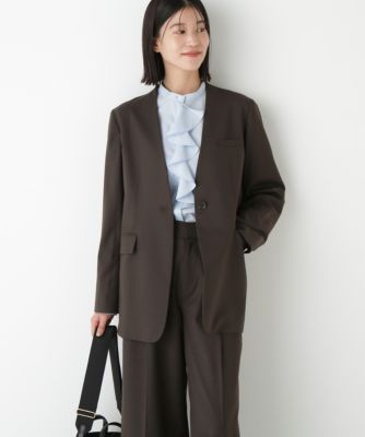 　◆Ｖネックノーカラージャケット
