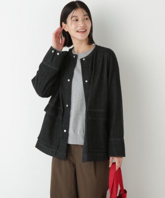 くぅ　ヒューマンウーマン デニムブルゾン human woman(ヒューマン ウーマン)の◇8ozデニムブルゾン通販