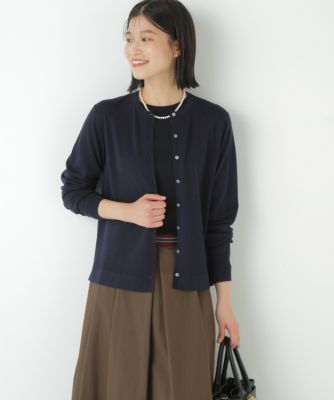 　◆ハイツイストウールクルーネックカーディガン