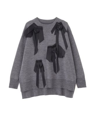 ADORE♡アドーア♡袖リボン♡袖プリーツ♡ニットカットソー ADORE(アドーア)のリボンニット通販 | 集英社HAPPY PLUS STORE