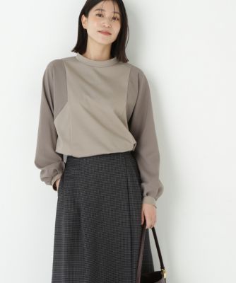 　◆ポンチ異素材ドッキングプルオーバー