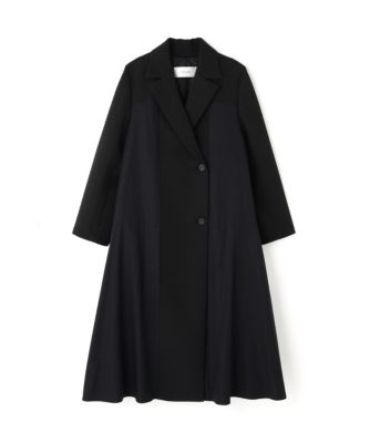 Adore美品★コート　ブラック　36 ADORE(アドーア)の◇タフタコンビトリプルクロスコート通販