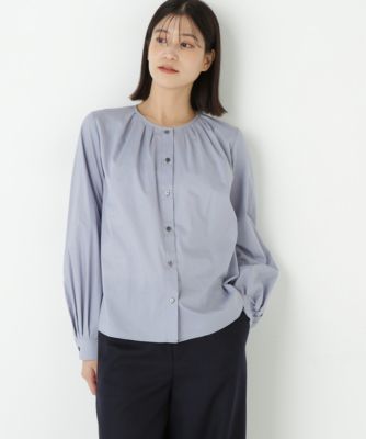 　◆ノーカラータックブラウス