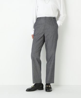 　◆ピケスエードスリムストレートパンツ