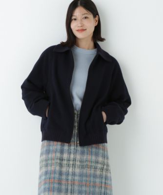 　Ｗメルトンショートジップブルゾン