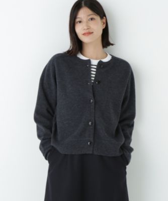 　≪洗える≫ウォッシャブルウールクルーネックカーディガン