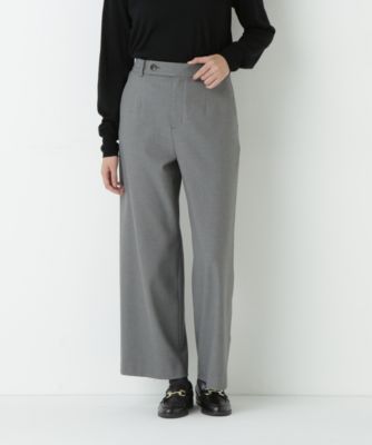 　裏起毛セミワイドパンツ