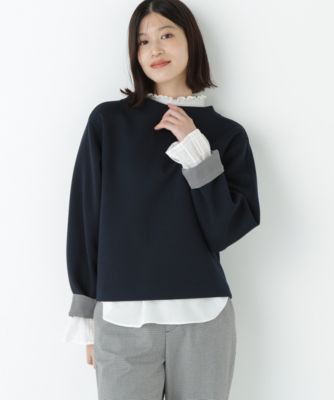 　チェックドッキングダンボールプルオーバー