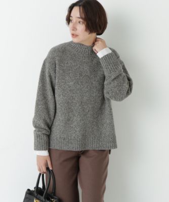 　ウールローゲージＭＩＸヤーンハイネックプルオーバー
