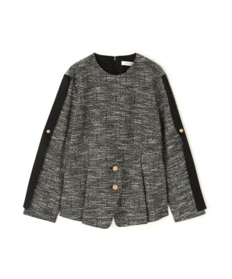 　スラブツイードブラウス