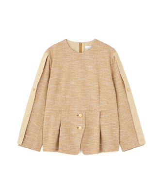 　スラブツイードブラウス