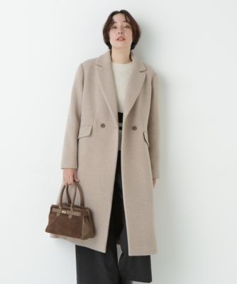 　ウールモッサダブルチェスターコート