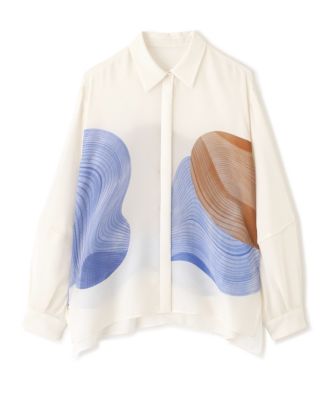 　◆コントゥアープリントブラウス