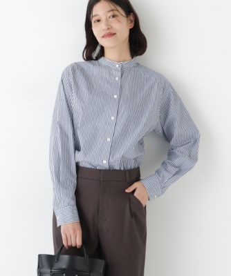 human woman(ヒューマン ウーマン)の◇ドビーストライプレースカラー