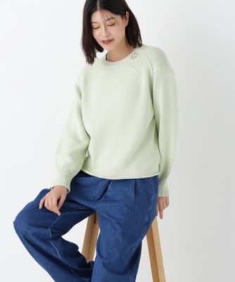 　◆コットンミックスローゲージニットプルオーバー