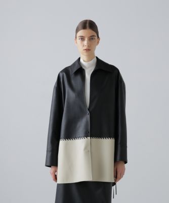 　◆レースアップフェイクレザージャケット