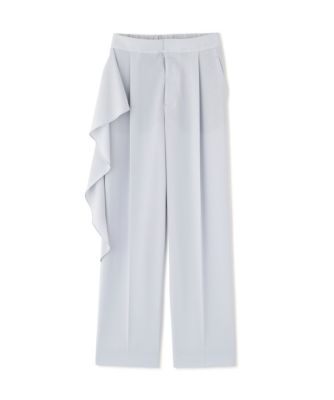 　バックサテンジョーゼットパンツ