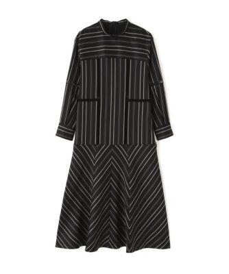 マルチストライプジャガードワンピース