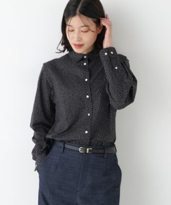　◆ドット柄ベーシックシャツ